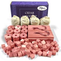Blocos de cedro para armazenamento de roupas Cedar Space 72 unidades