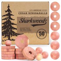Blocos de cedro para armazenamento de roupas SHARKWOODS, pacote com 50 Blocos de cedro para armazenamento de roupas SHARKWOODS, pacote com 50
