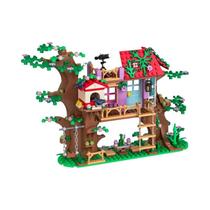 Blocos De Construção 3D De Arquitetura De Vila Com Animais Da Floresta, Criativo MOC DIY, Decoração