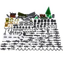 Blocos de construção BloxBrix 170 unidades com armas para homens do exército