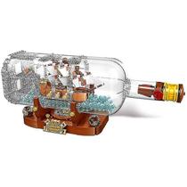 Blocos de construção: Brick Toy Ship em uma garrafa, 960 unidades 21313