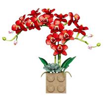 Blocos de construção, brinquedos, buquê de flores, Phalaenopsis, 1369 unidades