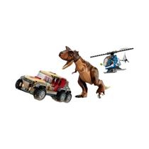 Blocos De Construção Carnotaurus Dinosaur Chase Série Jurássica Brinquedos Montados Para Crianças