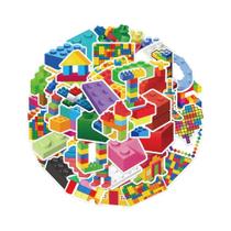 Blocos De Construção Coloridos Em Estilo Cartoon Adesivos DIY Para Capas De Telefone E Cadernos 50