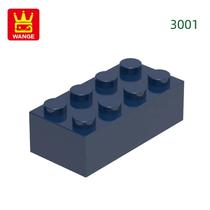 Blocos De Construção Coloridos Wange 3001 De 100g 40PCS 2x4 Com 8 Furos Para Crianças