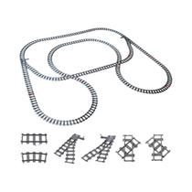 Blocos De Construção Compatíveis Com LEGO, Trilhos De Trem MOC, Cena De Ferrovia Flexível, Blocos De Construção Compatíveis Com LEGO, Trilhos De Trem MOC, Cena De Ferrovia Flexível,