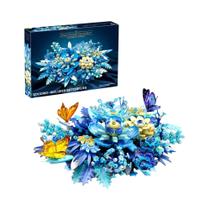 Blocos De Construção Criativos Para Adultos 965 Peças Decoração De Mesa E Parede Com Flores E