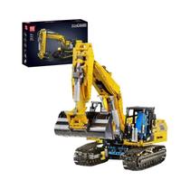 Blocos De Construção Criativos Para Adultos E Crianças 1828PCS, Modelo De Escavadora Modular 250 X 3