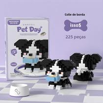 Blocos de Construção de Cães e Gatos - Micro Corgi, Collie, Schnauzer e Outros