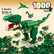 Blocos De Construção De Dinossauro Jurássico 1000PCS 6 Em 1 Sarcosuchus Imperator Tirano Rex