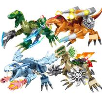 Blocos De Construção De Dinossauros Da Era Jurássica Compatíveis Com Brinquedo De Desenvolvimento