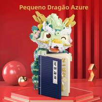 Blocos de Construção de Dragão Auspicioso - Quebra-Cabeça Infantil - Brinquedo Educativo