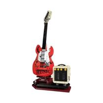 Blocos De Construção De Guitarra Bluetooth, Tijolos Diy, Controle Por Aplicativo, Áudio Usb,