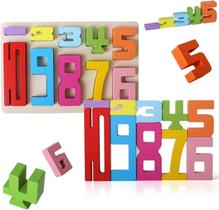 Blocos de construção de números de madeira 10/20 PCS Friends of Ten