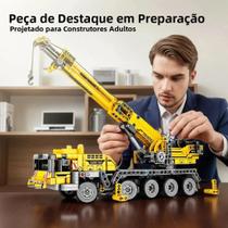 Blocos De Construção De Plástico ABS Da Série Urbana - Veículo De Construção Yellow Crane Blocos De Construção De Plástico ABS Da Série Urbana - Veículo De Construção Yellow Crane