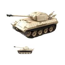Blocos de Construção de Tanque Alemão Leopard - Brinquedo Educativo Militar WW2