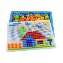 Blocos De Construção De Unhas Em 3D Para Crianças, 296/592 Peças, Jogo Educativo De Reconhecimento