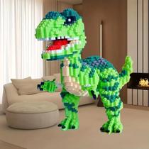 Blocos de Construção Dinossauro Brinquedo Decorativo e Educativo Blocos de Construção Dinossauro Brinquedo Decorativo e Educativo