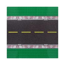 Blocos De Construção DIY De Vista De Rua Da Cidade 32x32, Base Para Estacionamento E Quadra