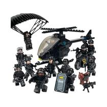 Blocos De Construção Educativos Para Crianças, Bonecos Humanoides Ghost SWAT, Figuras De Ação Blocos De Construção Educativos Para Crianças, Bonecos Humanoides Ghost SWAT, Figuras De Ação