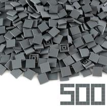 Blocos de construção Feleph Dark Bluish Grey 2x2 Tile x500 peças