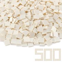 Blocos de construção Feleph White 2x2 Tile 500 peças e peças