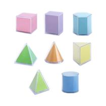 Blocos De Construção Geométricos 3D Montessori 8 Peças Brinquedo Educativo Transparente Blocos De Construção Geométricos 3D Montessori 8 Peças Brinquedo Educativo Transparente