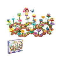 Blocos De Construção Jardim De Flores Para Crianças Em Idade Pré-Escolar 332 Peças Brinquedo