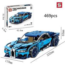 Blocos de construção Jiazhi Juggernaut Hurricane Sports Car 527 unidades