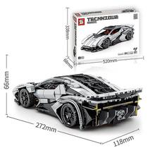 Blocos de construção Jiazhi Juggernaut Hurricane Sports Car 527 unidades