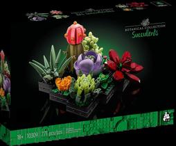 Blocos de construção LEGO Succulent 10309 com 9 plantas diferentes
