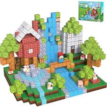 Blocos de construção magnéticos apyr aoma 150 peças de brinquedo STEM para crianças