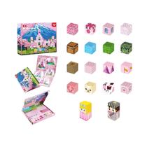 Blocos De Construção Magnéticos Castelo De Princesa 100PCS Conjunto De Brinquedos De Aprendizagem