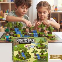Blocos de Construção Magnéticos de Montar Brinquedo Infantil Craft Educativo /estimula criatividade Blocos de Construção Magnéticos de Montar Brinquedo Infantil Craft Educativo /estimula criatividade