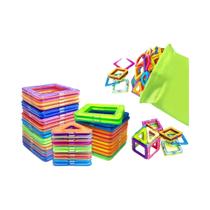 Blocos de Construção Magnéticos Grandes - Conjunto Educacional para Aniversário