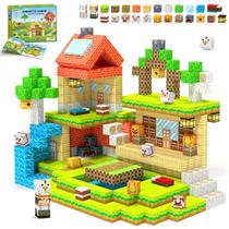 Blocos de construção magnéticos Hiwawind Farm Life Set 80 unidades de brinquedo STEM Blocos de construção magnéticos Hiwawind Farm Life Set 80 unidades de brinquedo STEM