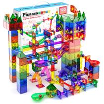Blocos de construção magnéticos Marble Run Toy PicassoTiles de 120 peças