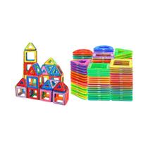 Blocos De Construção Magnéticos Montessori Para Meninos, Brinquedo STEM, Conjunto De Construção DIY