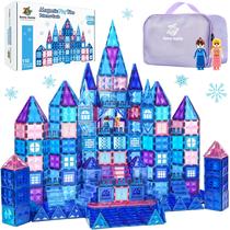 Blocos de Construção Magnéticos Sunny Auntie Frozen - 110 Peças com Estojo
