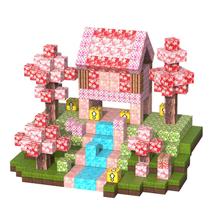 Blocos de construção magnéticos tinytrek 120PCS Cherry Blossom Blocos de construção magnéticos tinytrek 120PCS Cherry Blossom