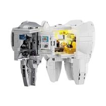 Blocos De Construção Mecânicos LED Para Crianças Modelo Criativo De Saúde Bucal Brinquedo