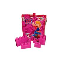 Blocos de construção Mega Blocks Fab Chilena 50 peças - Fuchsia