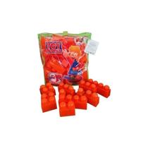 Blocos de construção Mega Blocks Fab Chilena 50 peças - Laranja