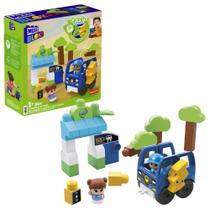 Blocos de construção Mega BLOKS Fisher-Price Green Town Bus Blocos de construção Mega BLOKS Fisher-Price Green Town Bus