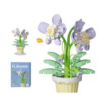 Blocos De Construção Micro DIY Para Crianças, Modelo De Buquê De Flores Eternas, Decoração De Mesa
