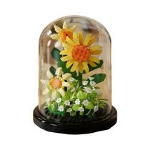 Blocos De Construção Micro Para Crianças, Buquê De Flores Eternas, Modelo De Planta Em Vaso, Blocos De Construção Micro Para Crianças, Buquê De Flores Eternas, Modelo De Planta Em Vaso,