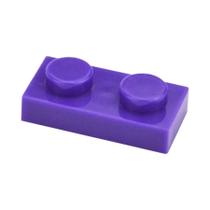 Blocos de Construção MOC Coloridos 1x2 - 100 Peças - Educacional