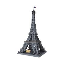 Blocos De Construção Modelo Torre Eiffel De Paris, Brinquedos De Arquitetura Mundial Famosa Para