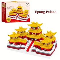 Blocos de Construção Palácio Epang + 200 Peças Arquitetura Tradicional Chinesa