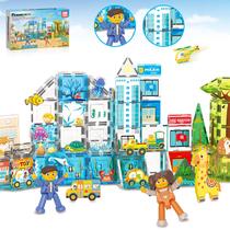 Blocos de construção PicassoTiles Magnet Tiles 3 em 1 Playset PTQ1245